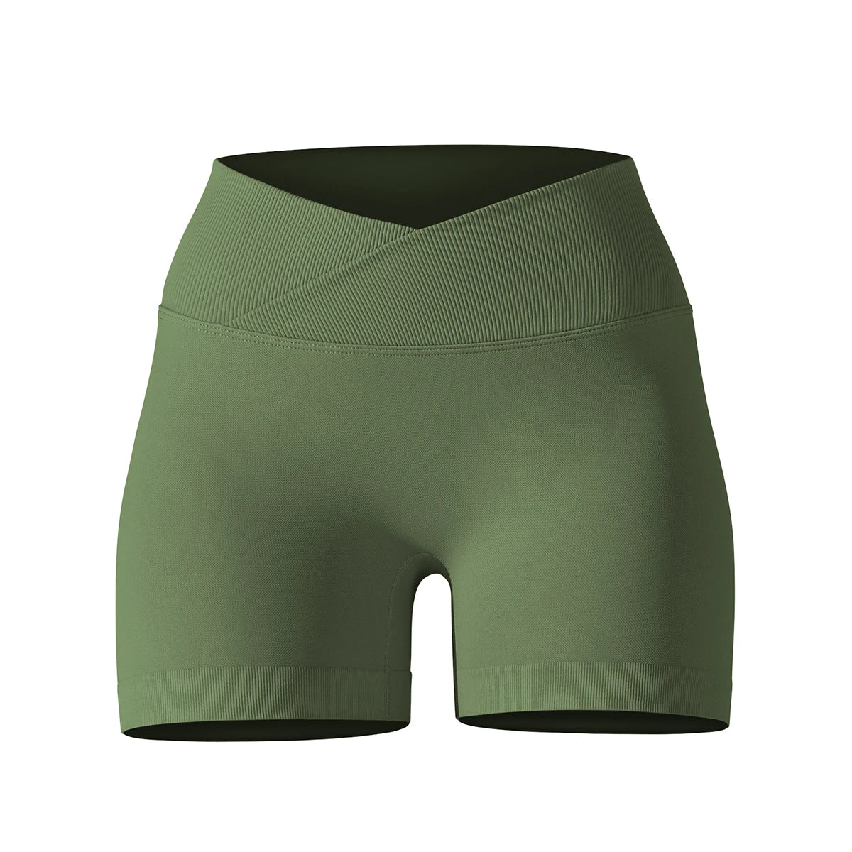 Womens High Waist Gym Running Shorts Seamless Scrunch Butt Fitness Workout