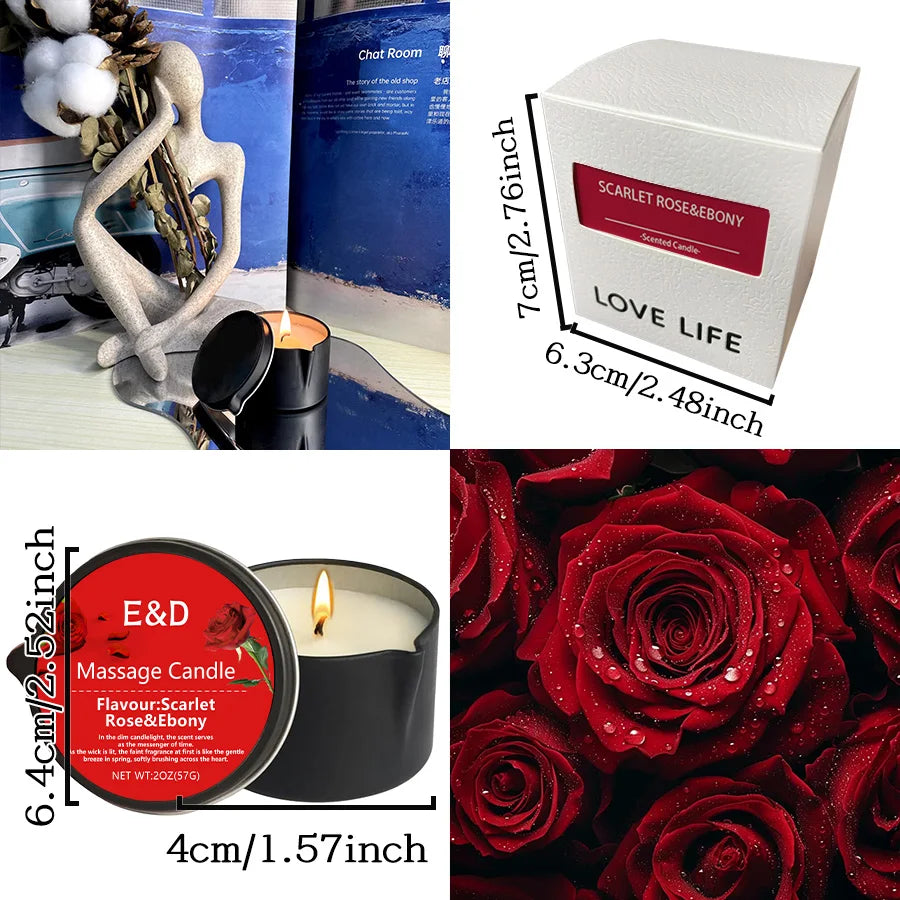 EVODUCK Luxury Massage Oil Candle | Stress Relief Aromatherapy