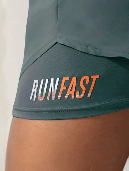 Women’s High Rise Running Shorts – Elastic Waist Workout Shorts