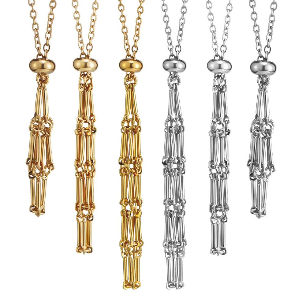 Adjustable Stainless Steel Crystal Cage Necklace Holder Pendant