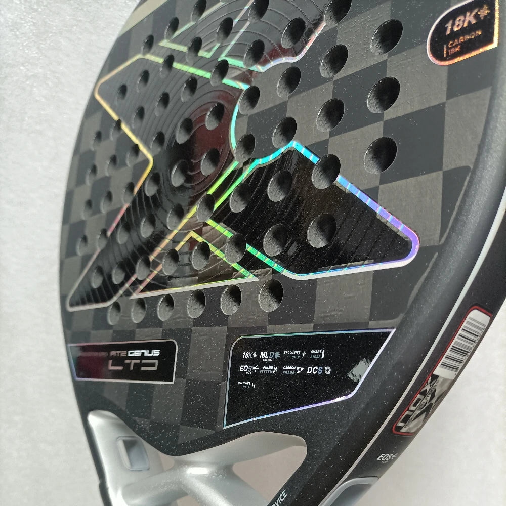 X-ONE Carbon Fiber Padel Racket Round Shape 3K 12K 18K Paddle Tennis Racquet