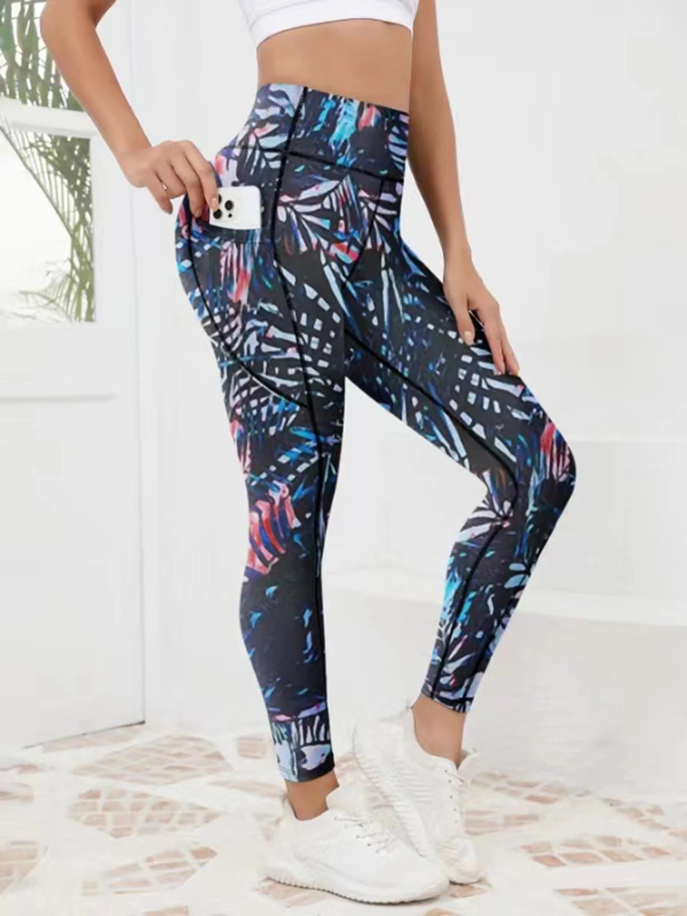 Second Skin Leggings - Multicolor Pattern