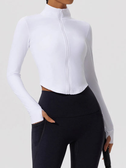 Women Zip Up Yoga Jacket | Ultra Soft Quick Dry Sports Top