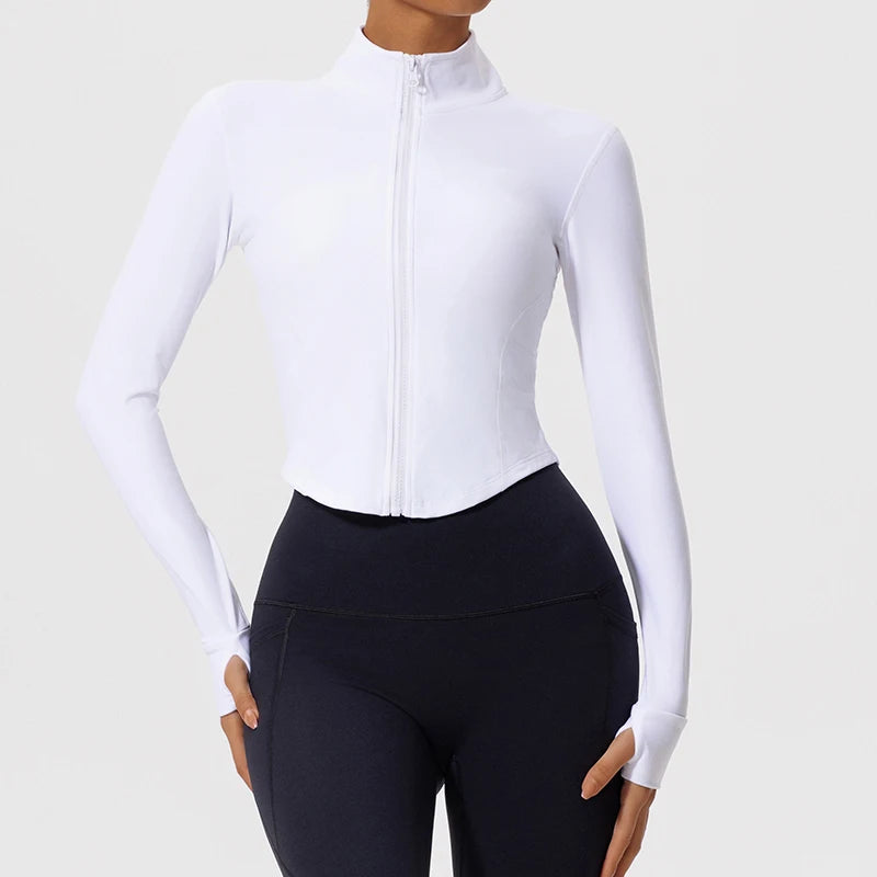 Women Zip Up Yoga Jacket | Ultra Soft Quick Dry Sports Top
