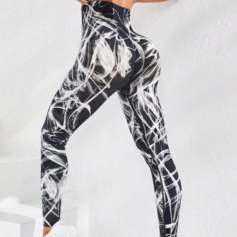 Second Skin Leggings - Seamless Multicolor Pattern