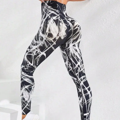Second Skin Leggings - Seamless Multicolor Pattern
