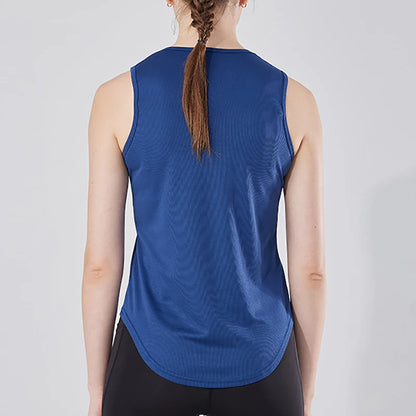 Women Athletic Running Vest Quick Dry Gym Fitness Sleeveless Tank Top