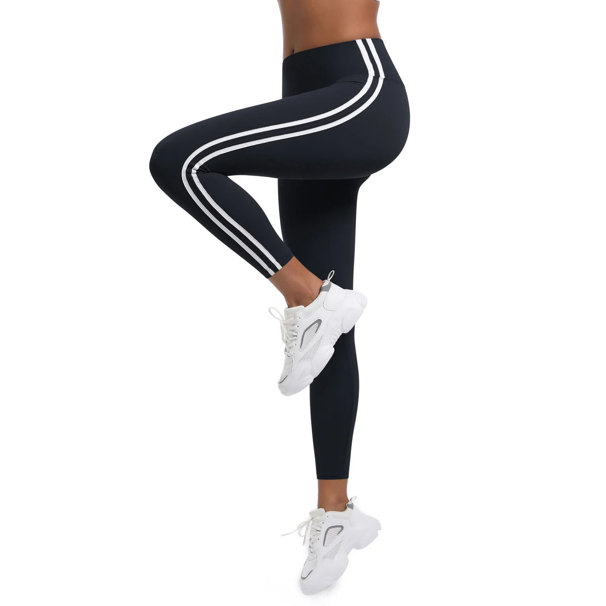 Second Skin Leggings - Athletic Striped