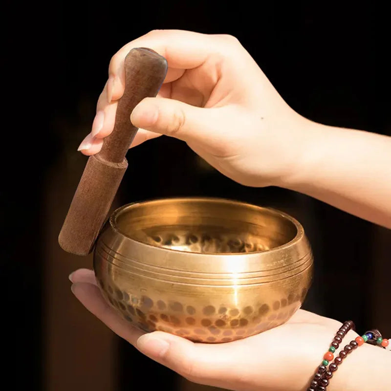 Tibetan Brass Singing Bowl | Handmade Meditation Sound Healing