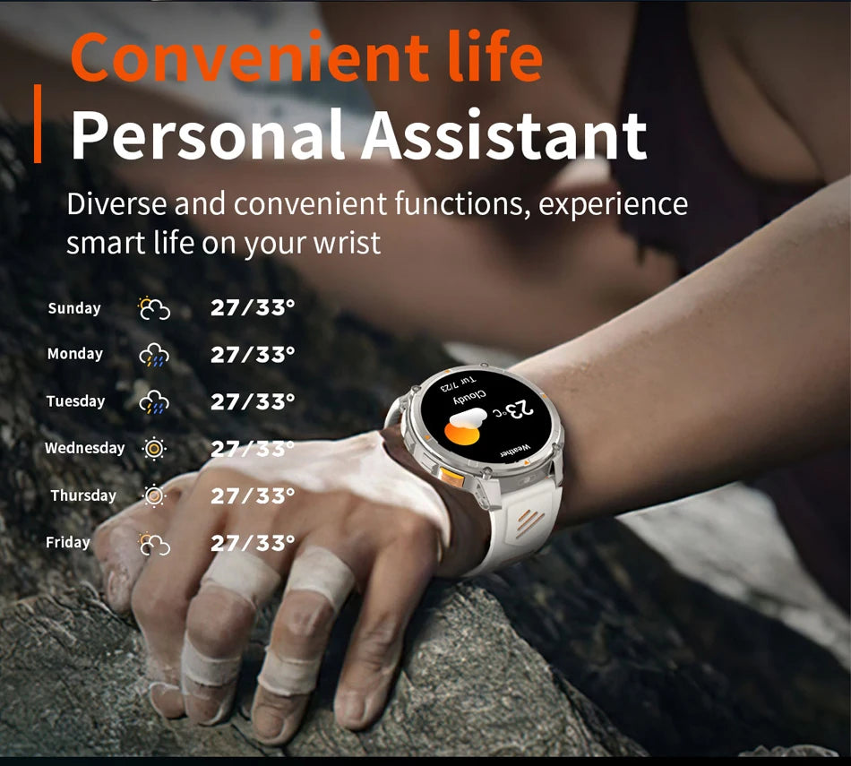 2026 T-Rex3 Pro Smart Watch 1100mAh GPS 5ATM Military Sports Compass Run