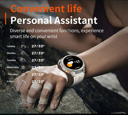 2026 T-Rex3 Pro Smart Watch 1100mAh GPS 5ATM Military Sports Compass Run