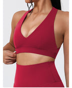 Hearuisavy Yoga Sports Bra | Women’s Breathable Gym Fitness Top