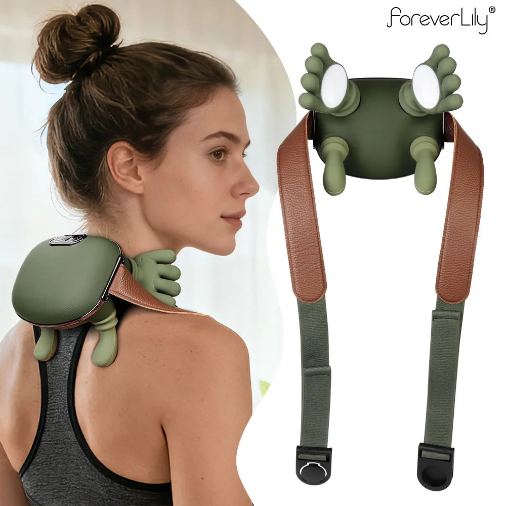 Bionic Finger Neck Massager Cervical Pillow Shoulder Massager Trapezius Shiatsu Kneading Muscle Body Leg Relax Massage Pillow