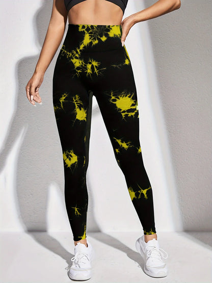 Contour Fit Leggings - Seamless Tie Dye