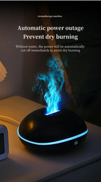 200ML Aroma Diffuser Essential Oil Lamp – Portable USB Design  Air Humidifier with Color Flame Night Light