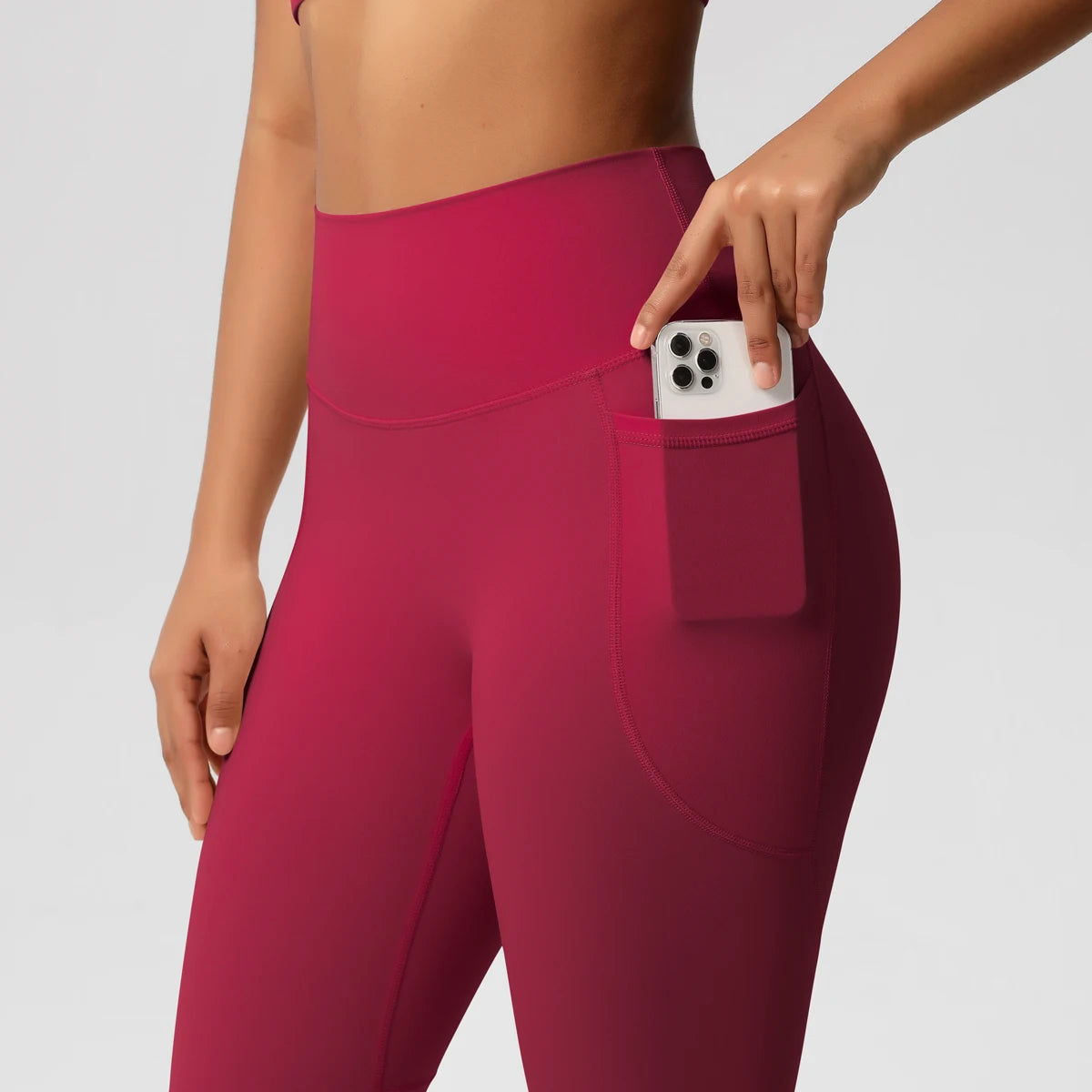 Second Skin Leggings - Pocket High Waist Blue