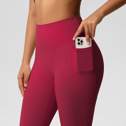 Second Skin Leggings - Pocket High Waist Blue