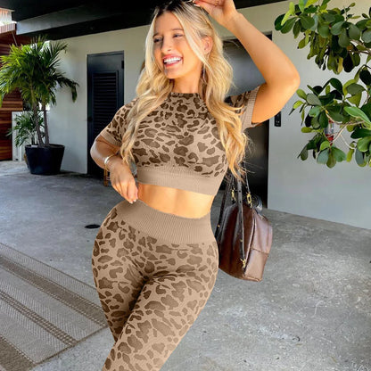 Curve & Flow Set - Seamless Leopard