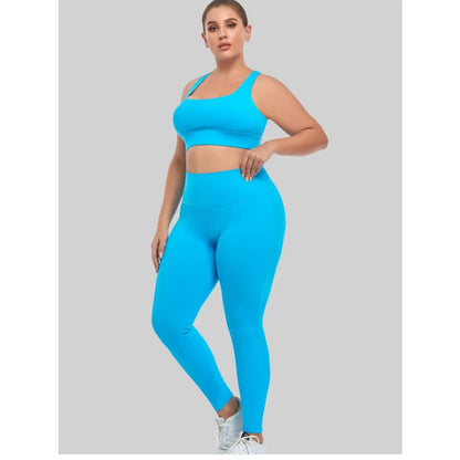 Woman's Plus Size Sports Bra | Cross Back Padded Yoga Gym Top