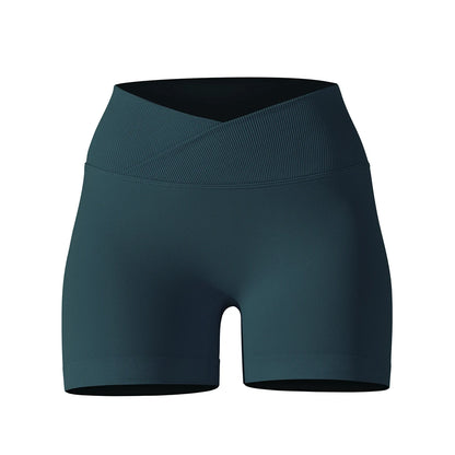Womens High Waist Gym Running Shorts Seamless Scrunch Butt Fitness Workout