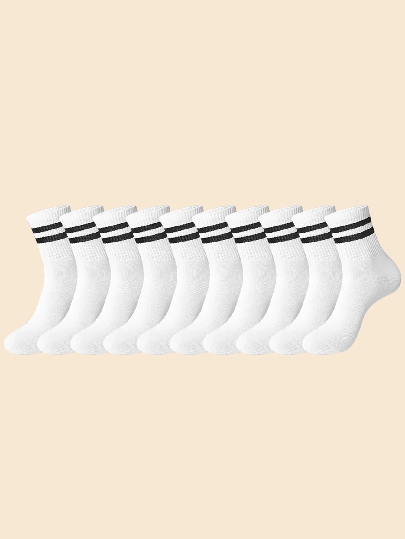 Women Mid Socks Multi Pack Breathable Sweat Absorb Casual Sports Socks