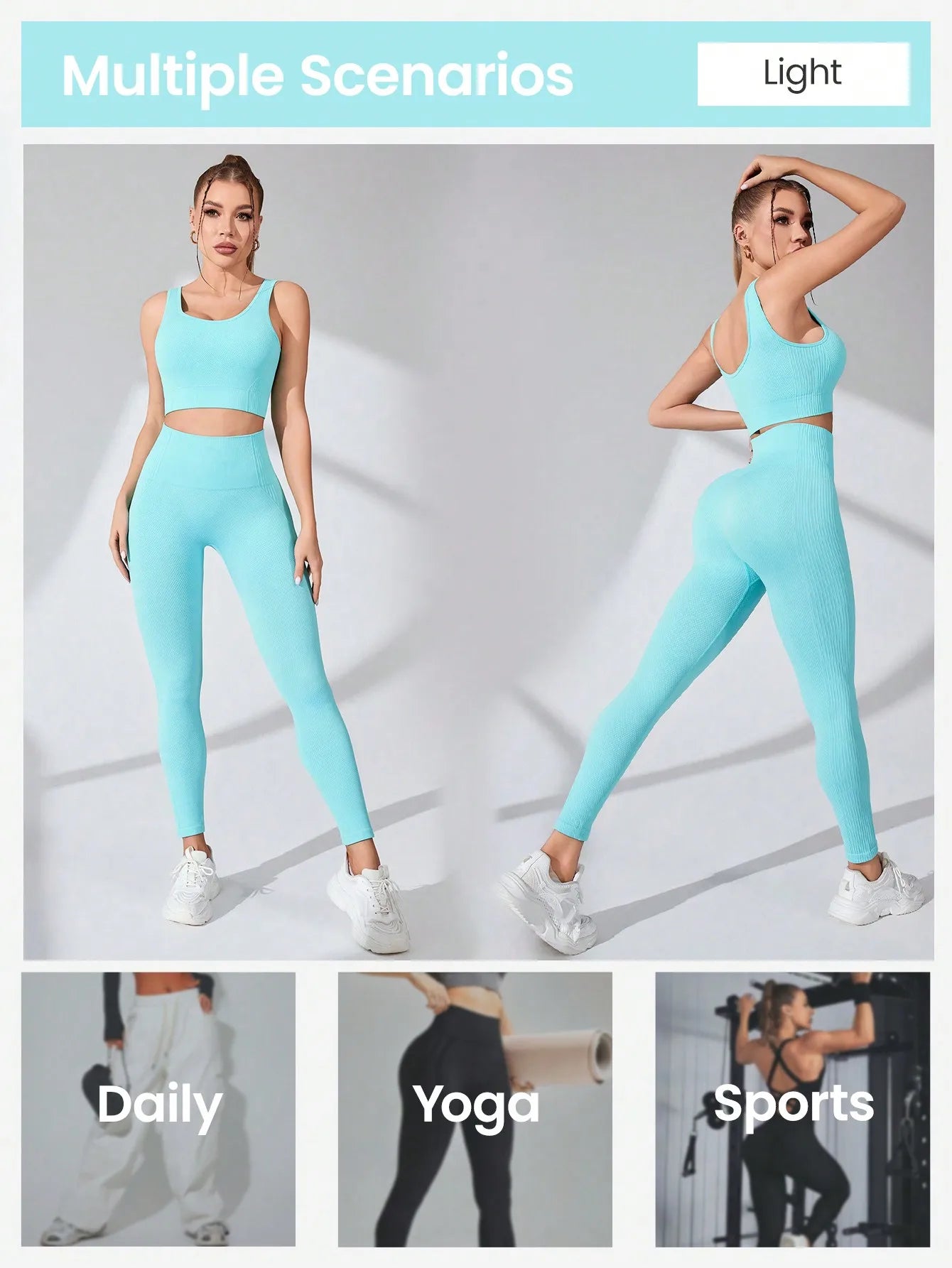 Curve & Flow Set - Cross Strap Tummy Control