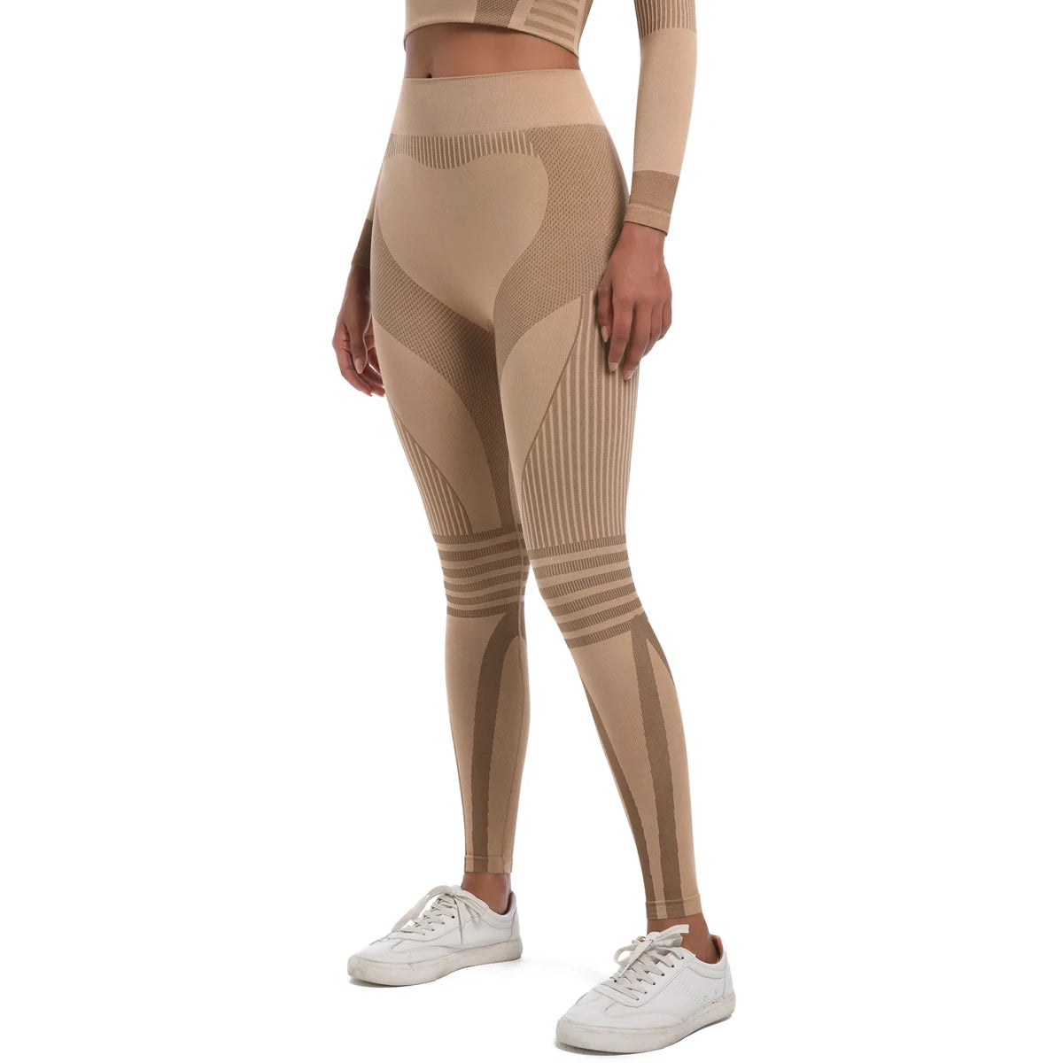 Contour Fit Leggings - Shaping Seamless Green