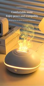 200ML Aroma Diffuser Essential Oil Lamp – Portable USB Design  Air Humidifier with Color Flame Night Light