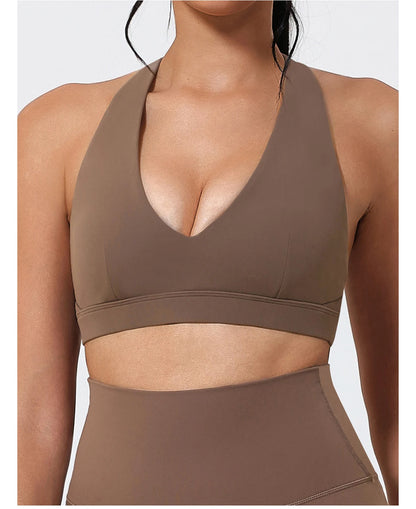 Hearuisavy Yoga Sports Bra | Women’s Breathable Gym Fitness Top