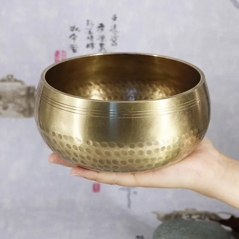 Tibetan Brass Singing Bowl | Handmade Meditation Sound Healing