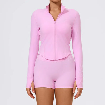 Women Zip Up Yoga Jacket | Ultra Soft Quick Dry Sports Top