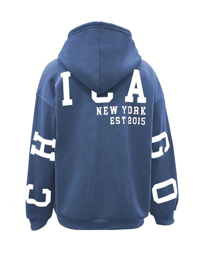 Women’s Casual Long Sleeve Hoodie Letter Print Streetwear Top