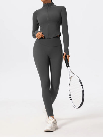 Women Zip Up Yoga Jacket | Ultra Soft Quick Dry Sports Top
