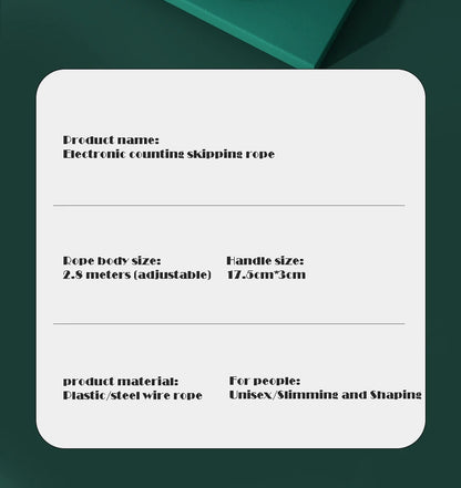 Adjustable Cordless Jump Rope with Counter Fitness Skipping Rope Gym Workout