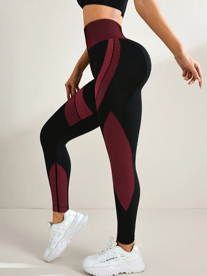Sculpt & Flow Leggings - Stripe Scrunch