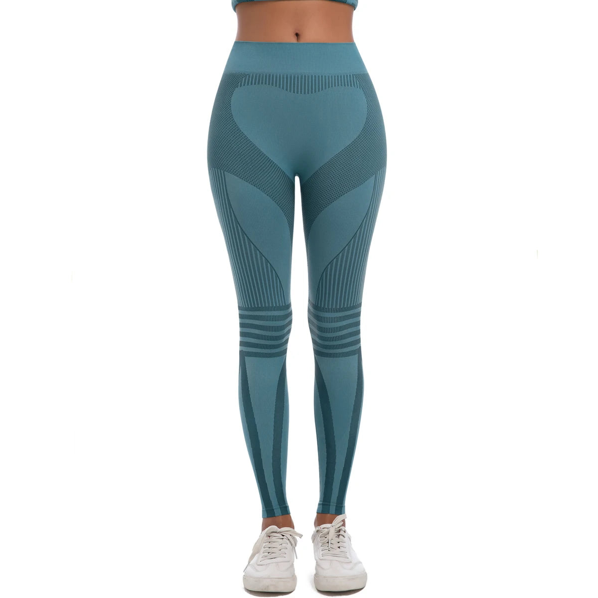 Contour Fit Leggings - Shaping Seamless Green