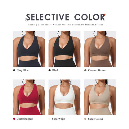 Hearuisavy Yoga Sports Bra | Women’s Breathable Gym Fitness Top