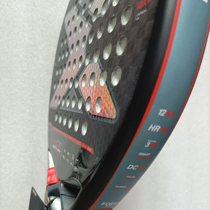 X-ONE Carbon Fiber Padel Racket Round Shape 3K 12K 18K Paddle Tennis Racquet