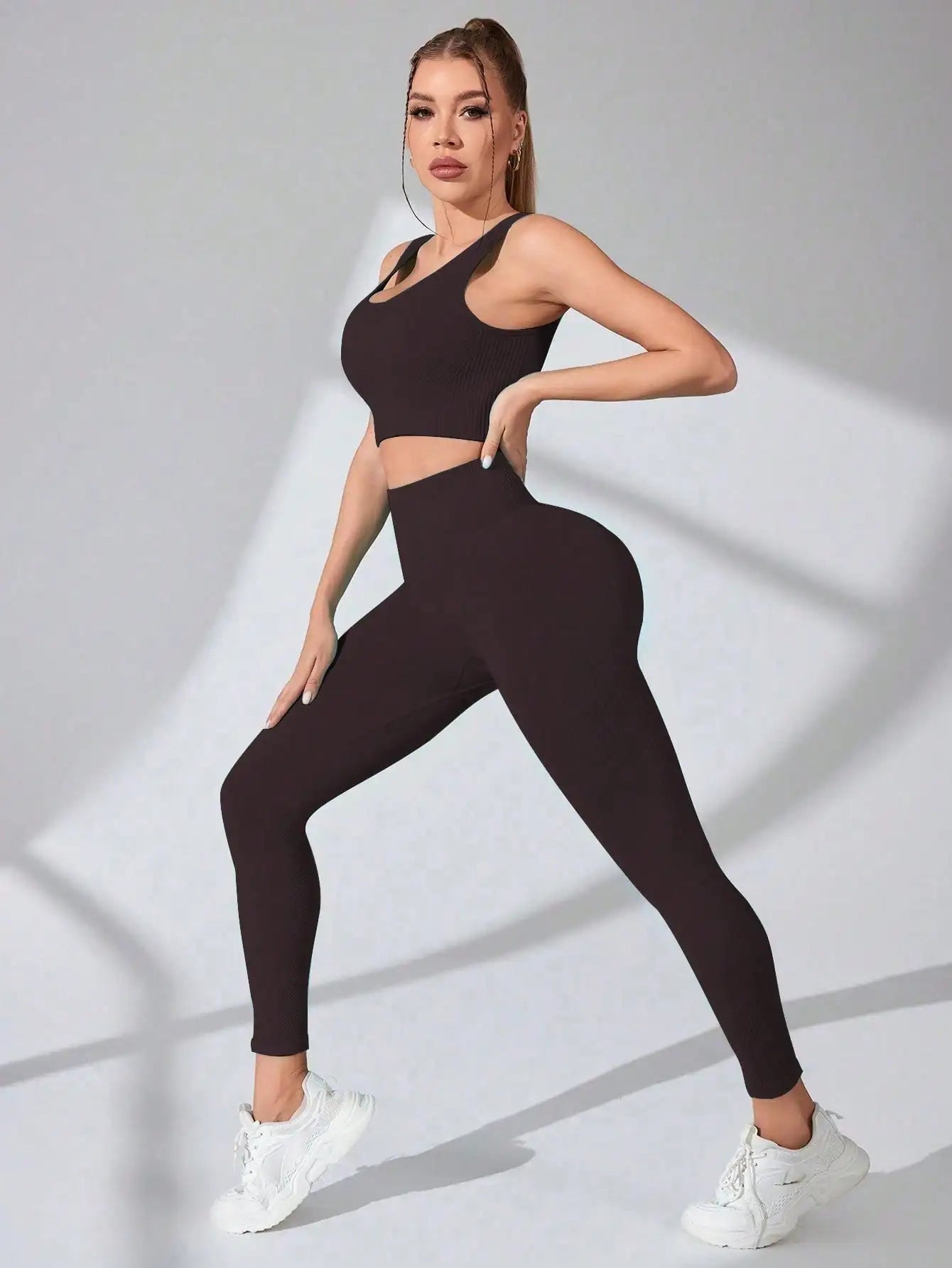 Curve & Flow Set - Cross Strap Tummy Control