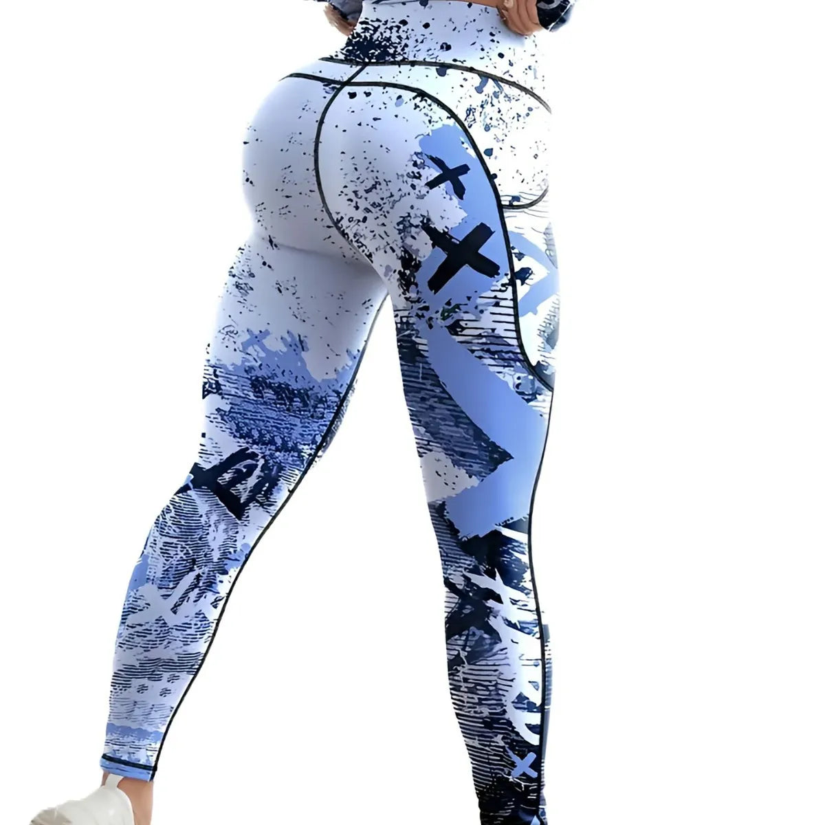 Second Skin Leggings - Patchwork Print