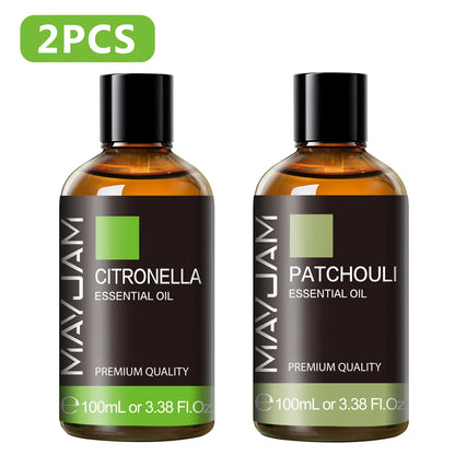 1MAYJAM Essential Oils 100ML Aromatherapy Pure Essential Oil for Diffuser Burner