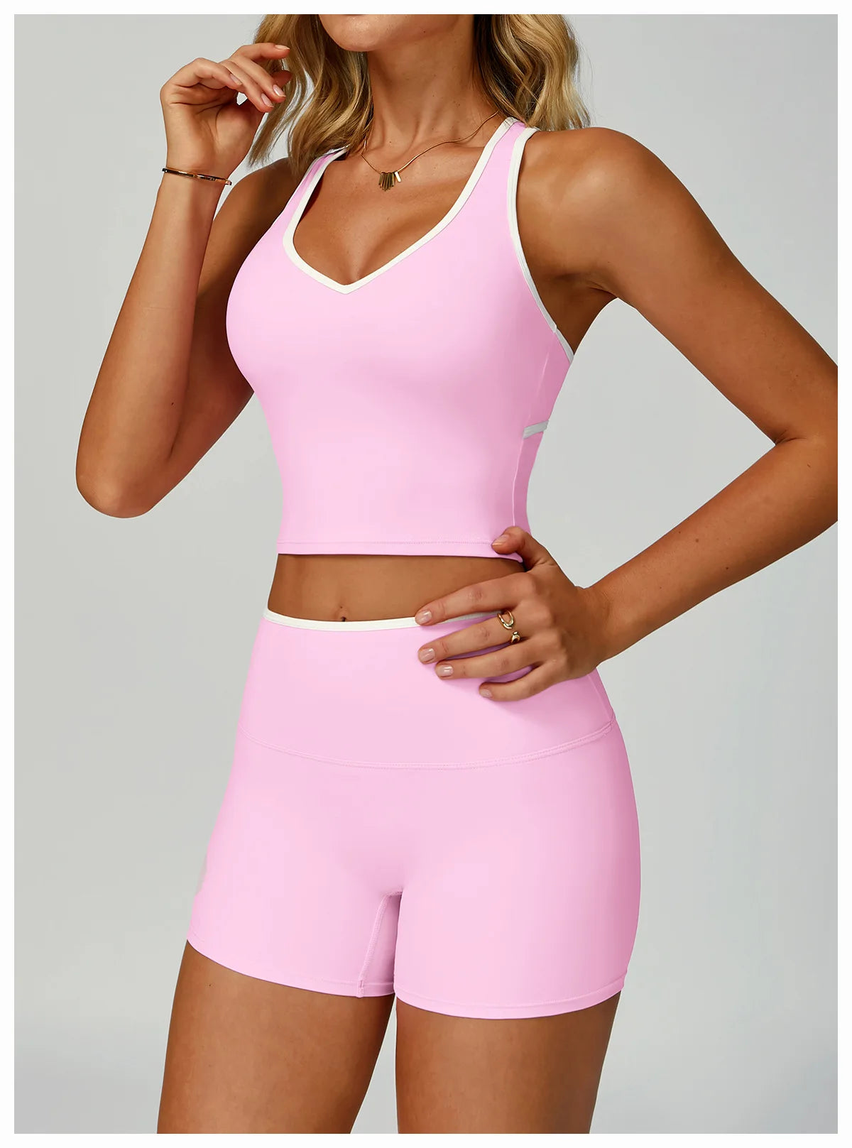 Women Sports Bra High Support Yoga Top Gym Workout Padded Fitness Vest