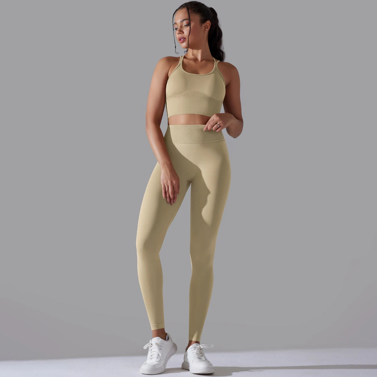 Curve & Flow Set - Brushed Fabric Moisture-Wicking
