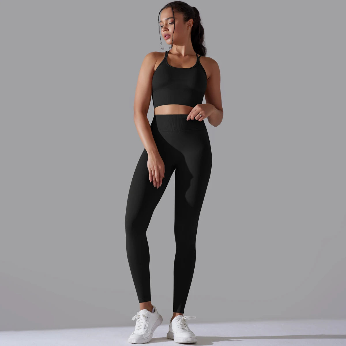 Curve & Flow Set - Brushed Fabric Moisture-Wicking