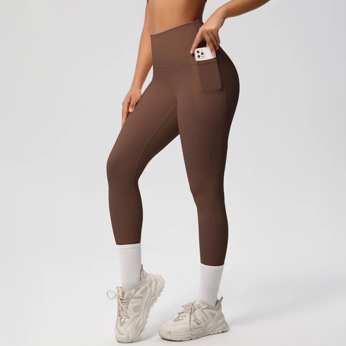 Second Skin Leggings - Pocket High Waist Blue
