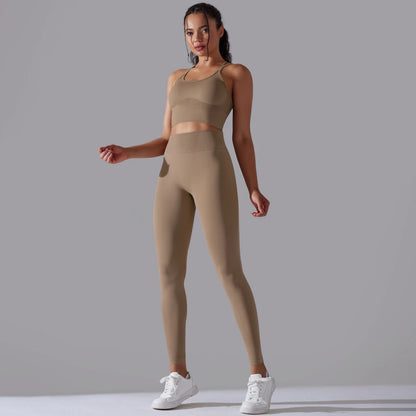 Curve & Flow Set - Brushed Fabric Moisture-Wicking