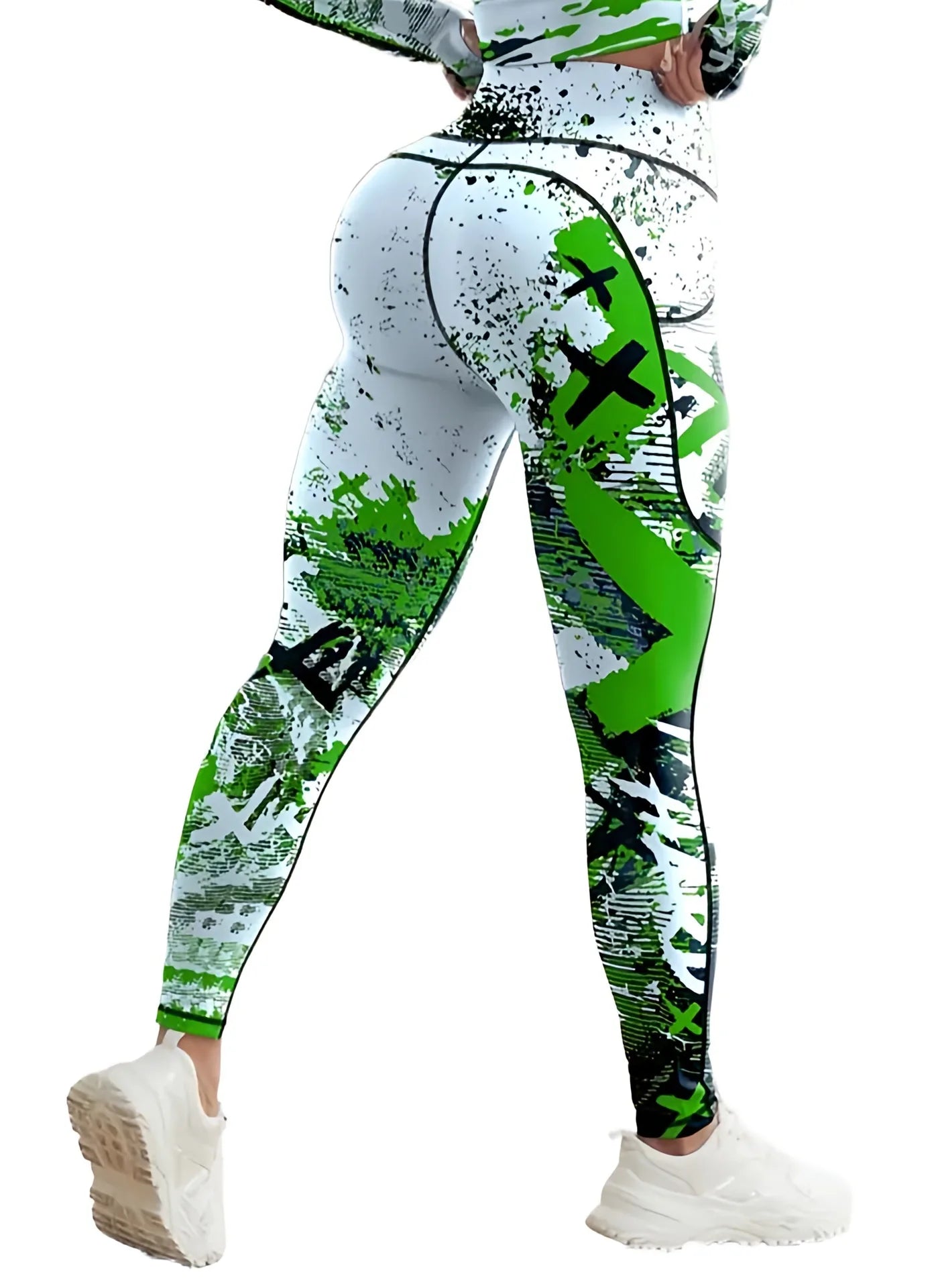 Second Skin Leggings - Patchwork Print