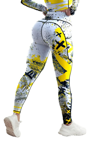 Second Skin Leggings - Patchwork Print