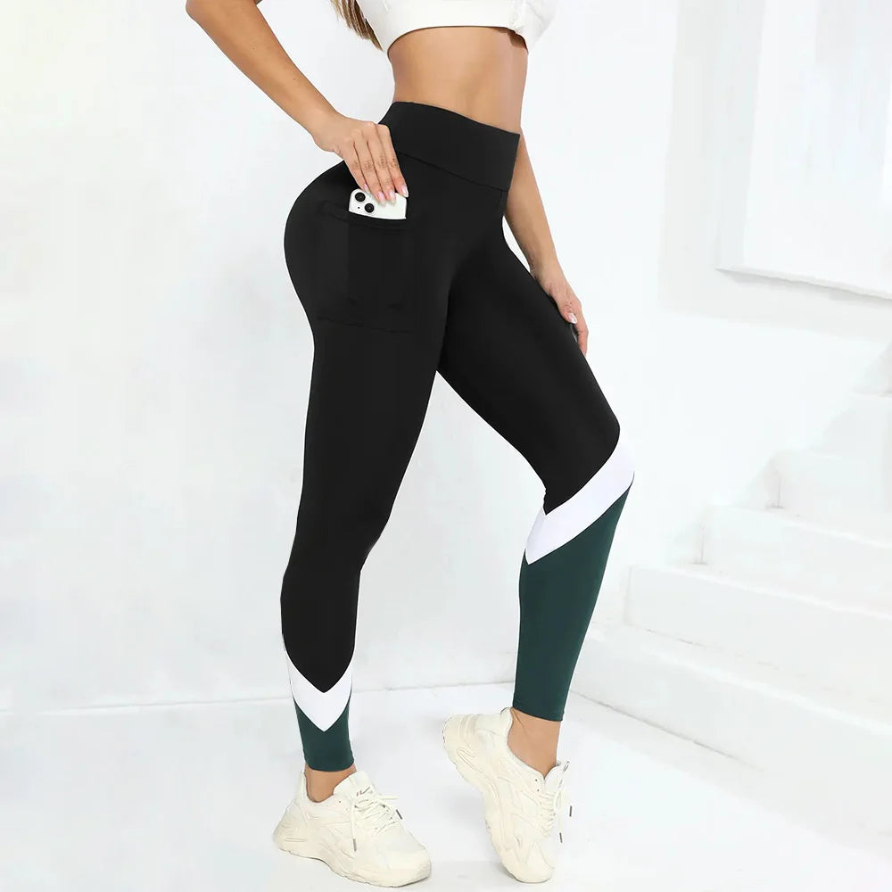 Sculpt & Flow Leggings - Seamless Colorblock