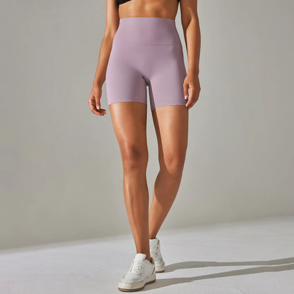 Women High Waist Yoga Shorts Squat Proof Gym Workout Fitness Cycling Shorts
